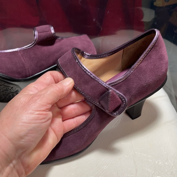 Croft & Barrow Josephine Purple Suede shoes! Sz 9 Medium - Picture 4 of 10